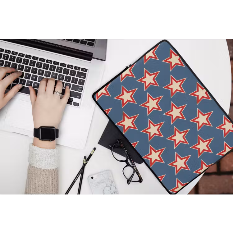 Ster - Klassiek - Blauw laptophoes neopreen klein 279 -bureau