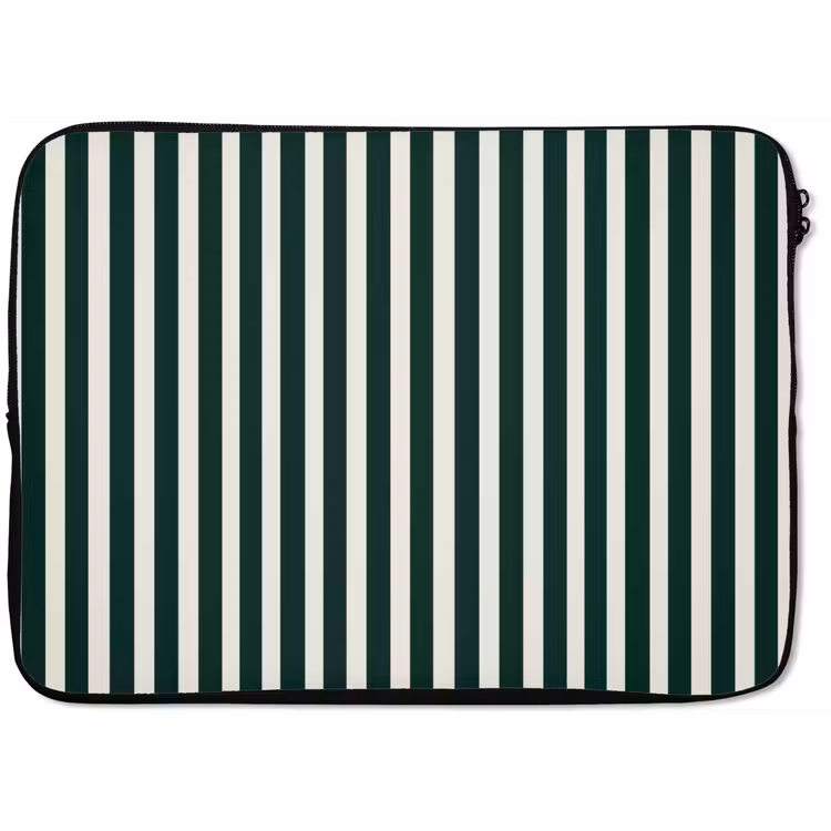 Strepen - Klassiek - Groen laptophoes neopreen klein 279 -zkaufland3dotto
