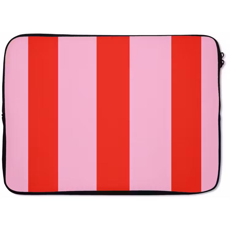 Strepen - Klassiek - Roze laptophoes neopreen klein 279 -zkaufland3dotto