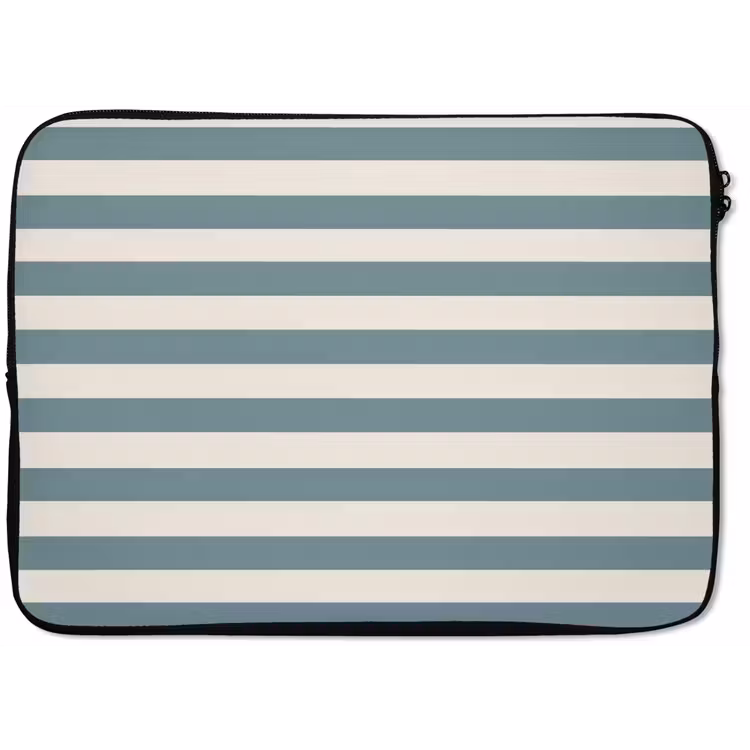 Strepen - Modern - Blauw laptophoes neopreen klein 279 -zkaufland3dotto