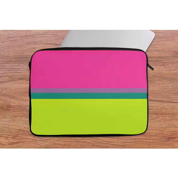 Strepen - Modern - Kleurrijk laptophoes neopreen klein -tafel