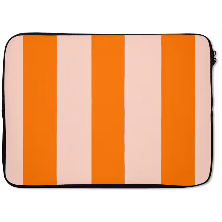 Strepen - Modern - Oranje laptophoes neopreen klein 279 -zkaufland3dotto
