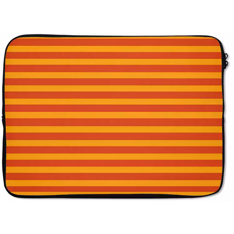 Strepen - Patroon - Oranje laptophoes neopreen klein 279 -zkaufland3dotto