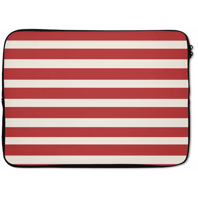 Strepen - Patroon - Rood laptophoes neopreen klein 279 -zkaufland3dotto