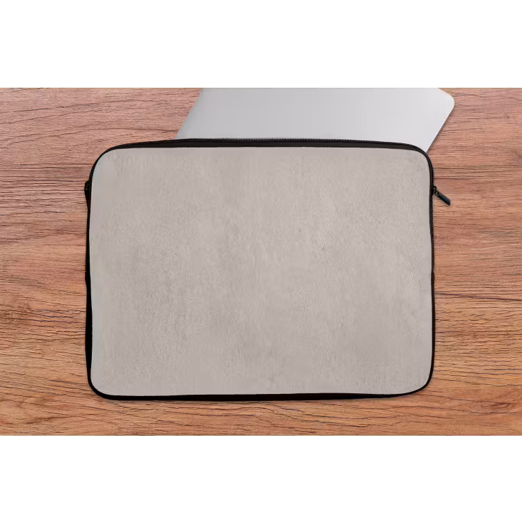 Textuur - Effen - Abstract - Beige laptophoes neopreen klein -tafel