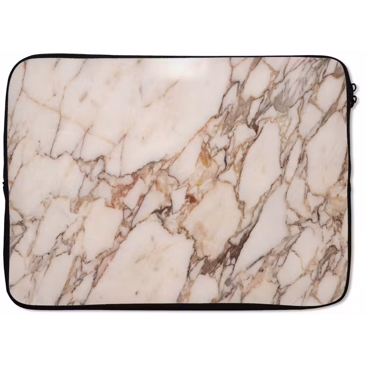 Textuur - Gesteente - Aderen - Abstract - Wit laptophoes neopreen klein -zkaufland3dotto