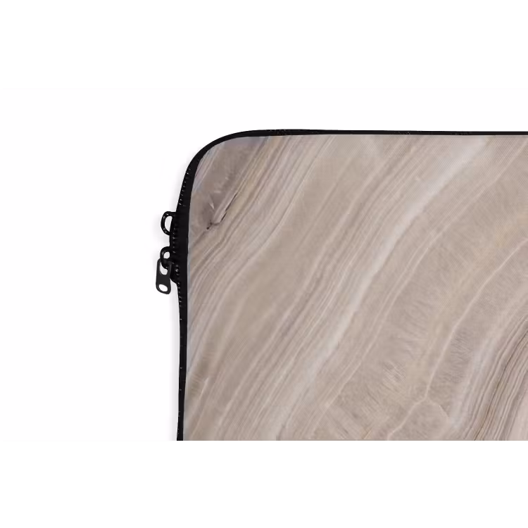 Textuur - Golvend - Abstract - Modern - Beige laptophoes neopreen klein -detail