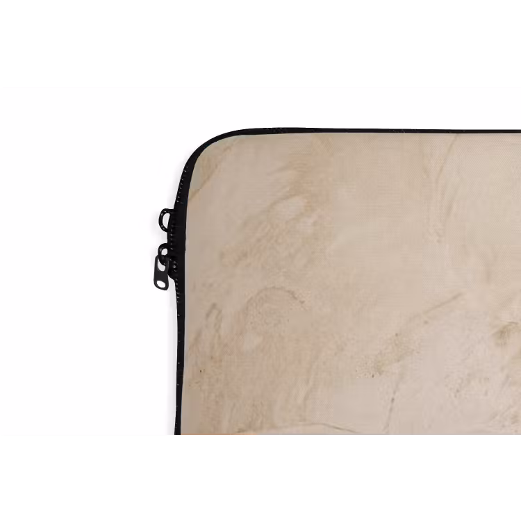 Textuur - Patroon - Abstract - Modern - Beige laptophoes neopreen klein -detail
