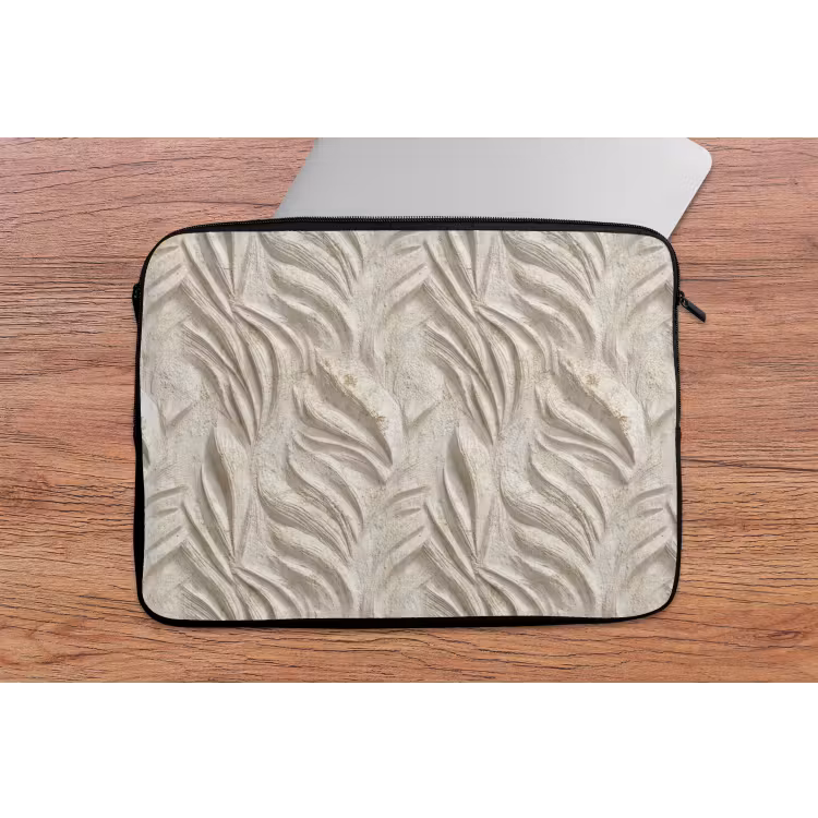 Textuur - Reliëf - Beige laptophoes neopreen klein 279 -tafel