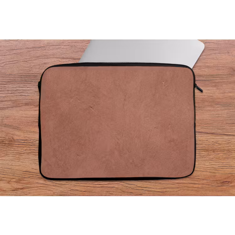 Textuur - Roodbruin - Grof - Modern laptophoes neopreen klein -tafel