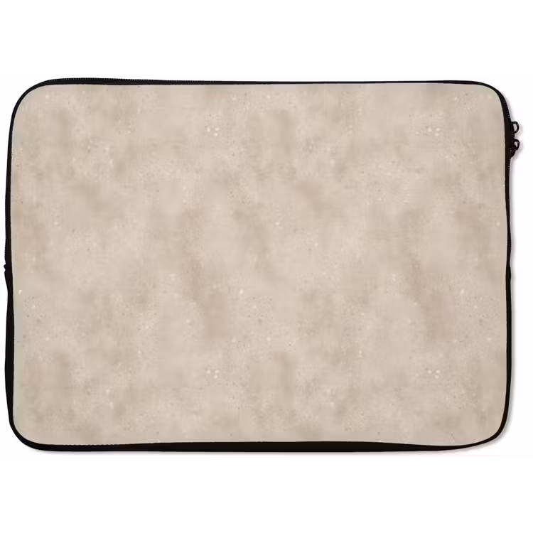 Structuur - Spikkels - Beige laptophoes neopreen klein 279 -zkaufland3dotto