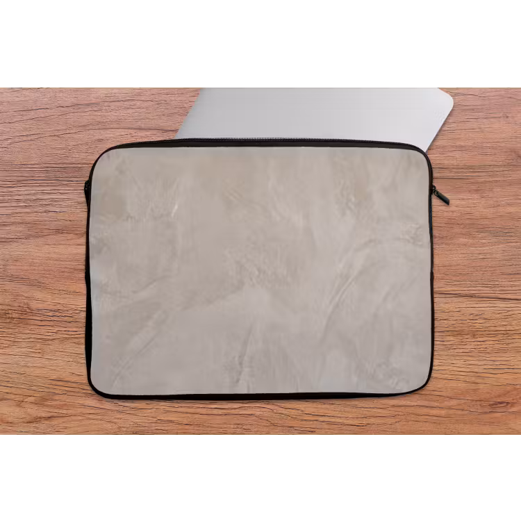 Textuur - Wand - Modern - Beige - Abstract laptophoes neopreen klein -tafel