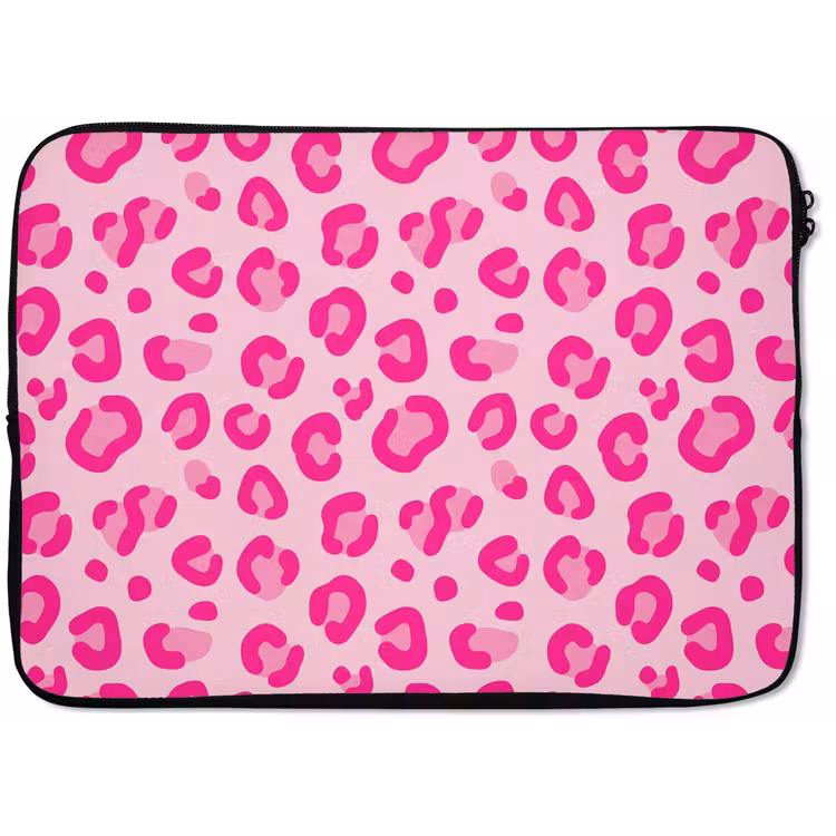 Dierenprint - Patroon - Abstract - Modern - Roze laptophoes neopreen klein -zkaufland3dotto