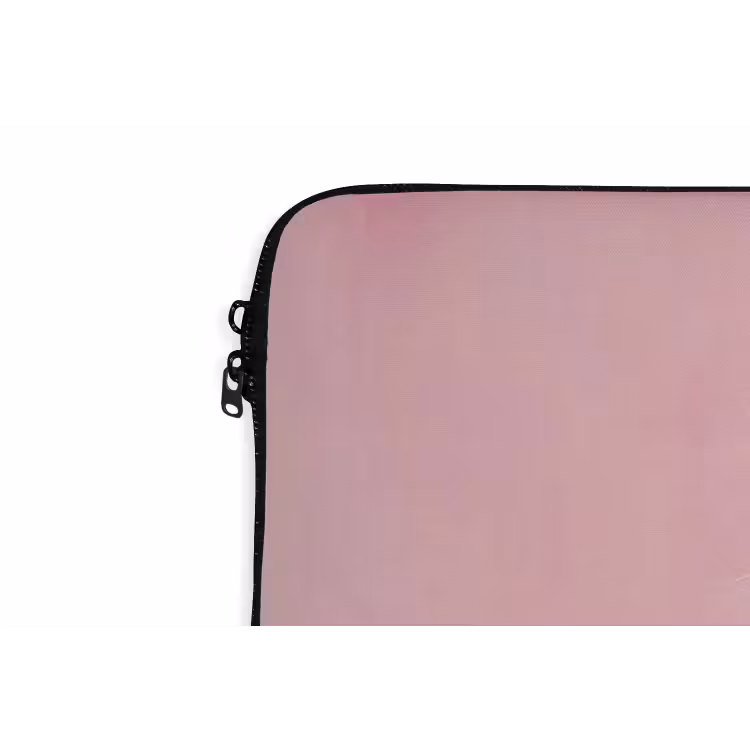 Tijger - Bril - Geel - Jasje laptophoes neopreen klein -detail