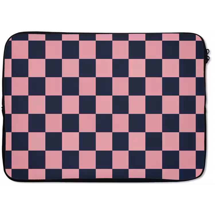 Traditioneel - Patroon - Blauw - Roze laptophoes neopreen klein 279 -zkaufland3dotto