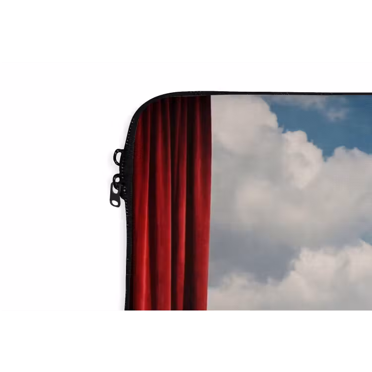Laptop hülle - Traum – Wüste – Auge - Droom - Woestijn - Oog laptophoes neopreen klein