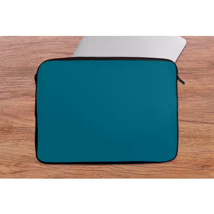 Tropical - Peacock - Blauw laptophoes neopreen klein 279 -tafel