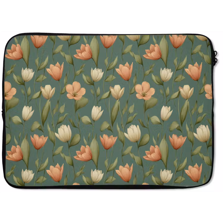Tulpen - Botanisch - Groen laptophoes neopreen klein 279 -zkaufland3dotto