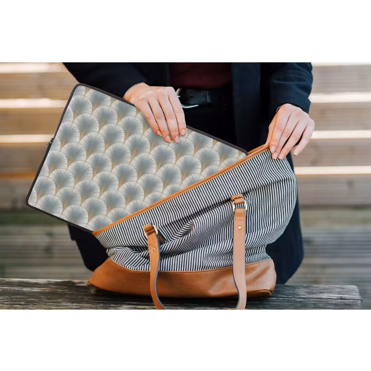 Waaier - Klassiek - Blauw laptophoes neopreen klein 279 -tas