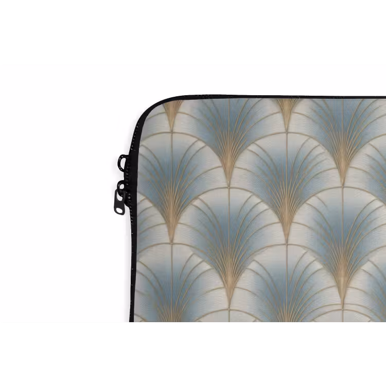 Waaier - Klassiek - Blauw laptophoes neopreen klein 279 -detail
