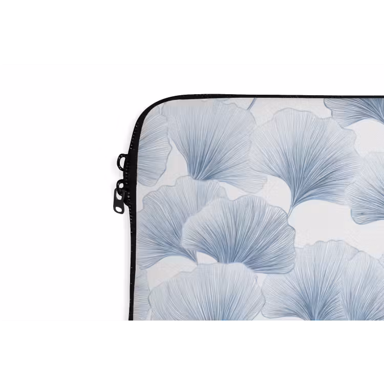 Waaier - Modern - Blauw laptophoes neopreen klein 279 -detail