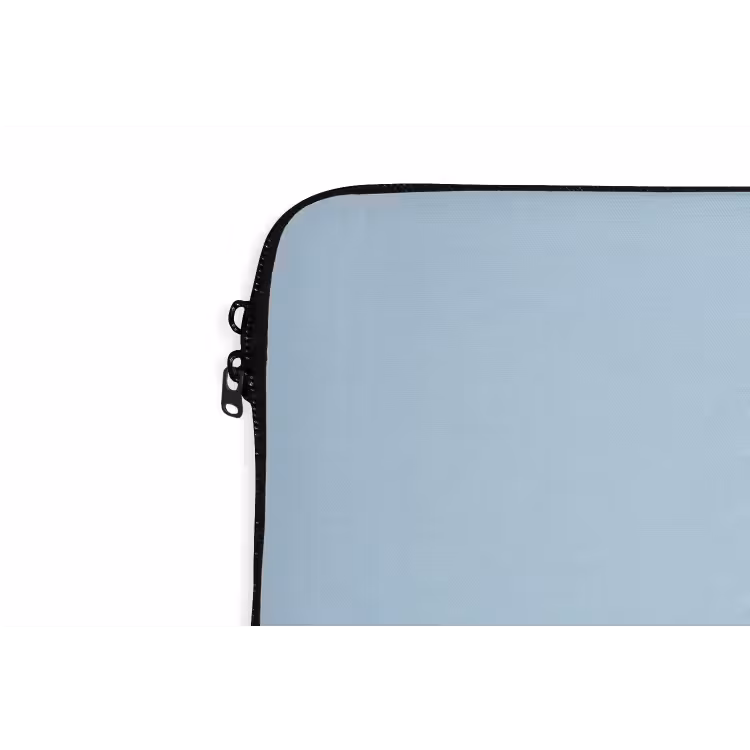 Speels - Boodschap - Blauw laptophoes neopreen klein -detail