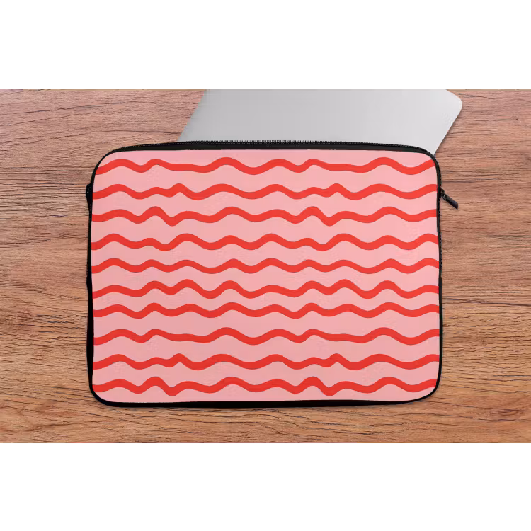 Speels - Patroon - Rood laptophoes neopreen klein 279 -tafel