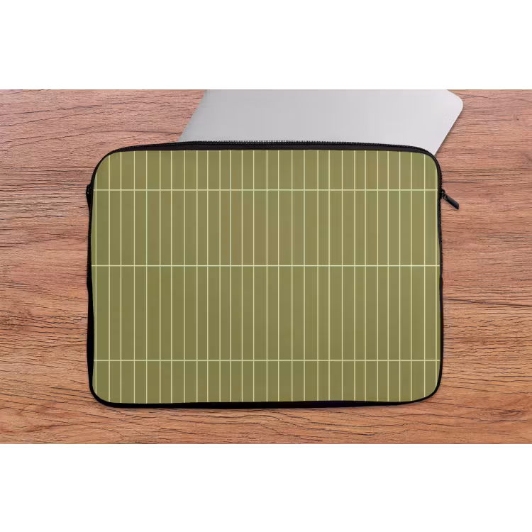 Verticaal - Wandtegel - Olijfgroen laptophoes neopreen klein 279 -tafel