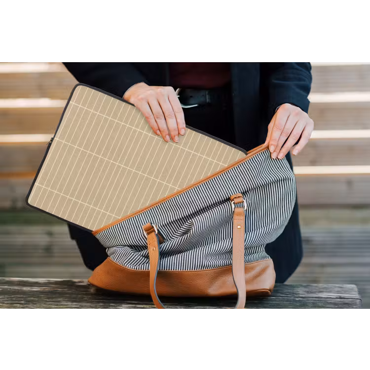 Verticaal - Wandtegel - Zand - Beige laptophoes neopreen klein 279 -tas