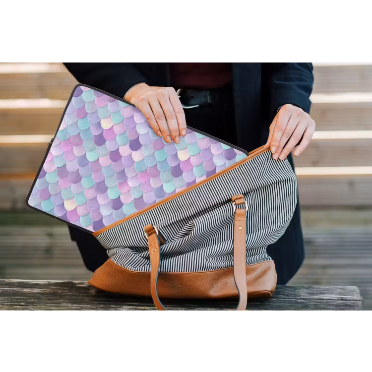 Dromerig - Zeemeermin - Pastel laptophoes neopreen klein 279 -tas