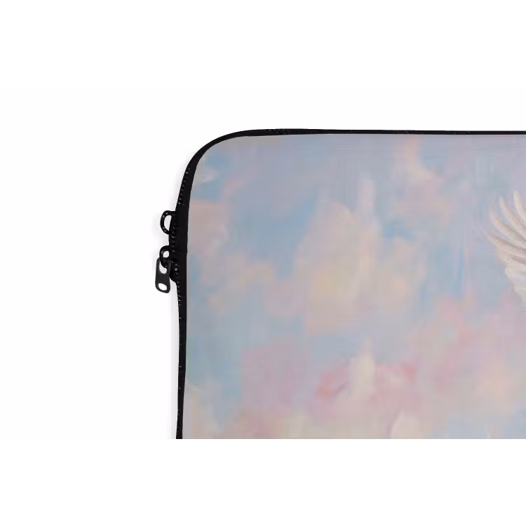 Vogel - Vliegend - Lucht - Modern - Pastel laptophoes neopreen klein -detail