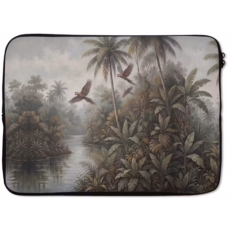 Vogel - Vliegend - Tropisch - Landschap - Klassiek laptophoes neopreen klein -zkaufland3dotto