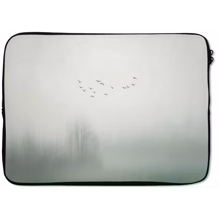 Vogel - Vlucht - Natuur - Minimalistisch laptophoes neopreen klein -zkaufland3dotto