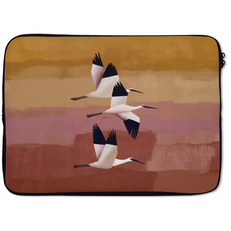 Vogels - Snavel - Abstract laptophoes neopreen klein -zkaufland3dotto