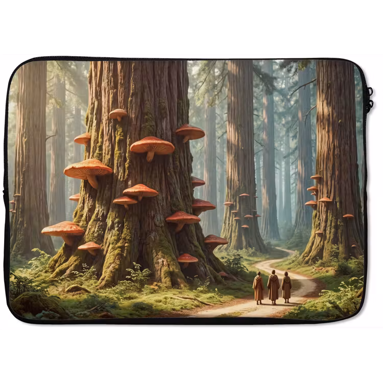 Laptop hülle - Wald – Bäume – Natur - Bos - Bomen - Natuur laptophoes neopreen klein