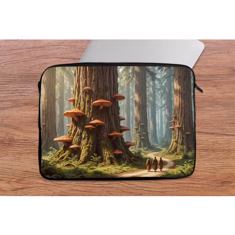 Laptop hülle - Wald – Bäume – Natur - Bos - Bomen - Natuur laptophoes neopreen klein