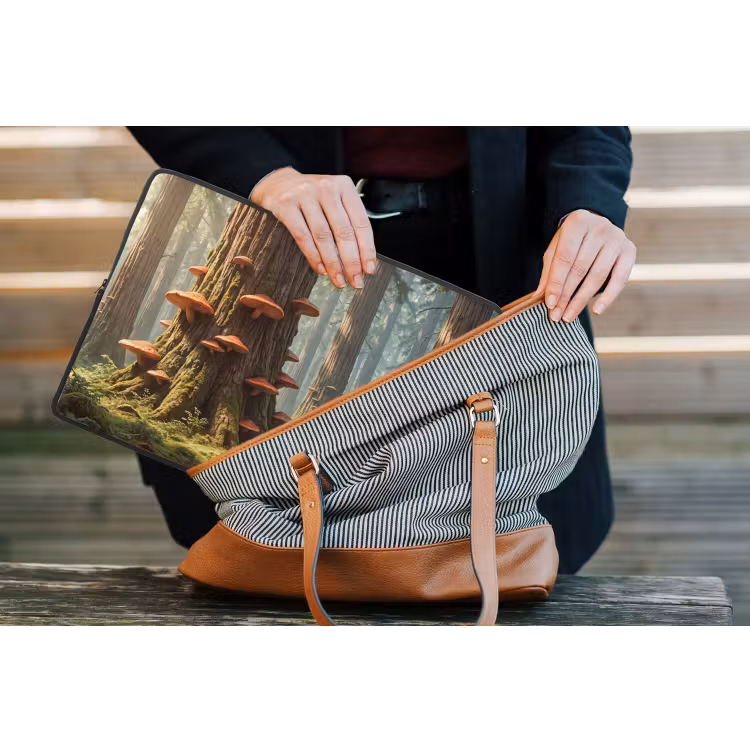 Laptop hülle - Wald – Bäume – Natur - Bos - Bomen - Natuur laptophoes neopreen klein
