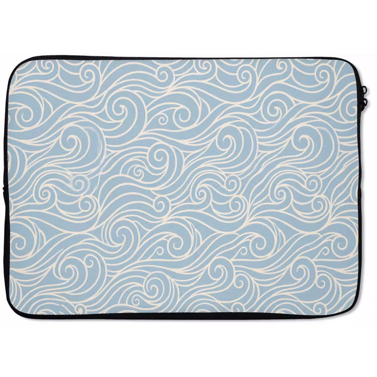 Golf - Abstract - Natuur - Modern - Blauw laptophoes neopreen klein -zkaufland3dotto