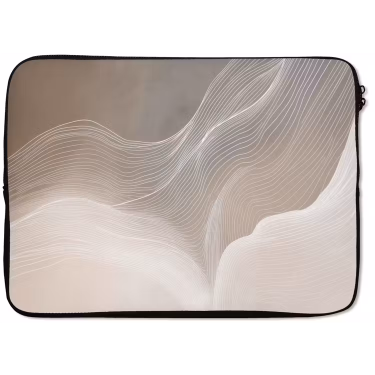 Golvende lijnen - Luchtstromen - Harmonieus laptophoes neopreen klein -zkaufland3dotto
