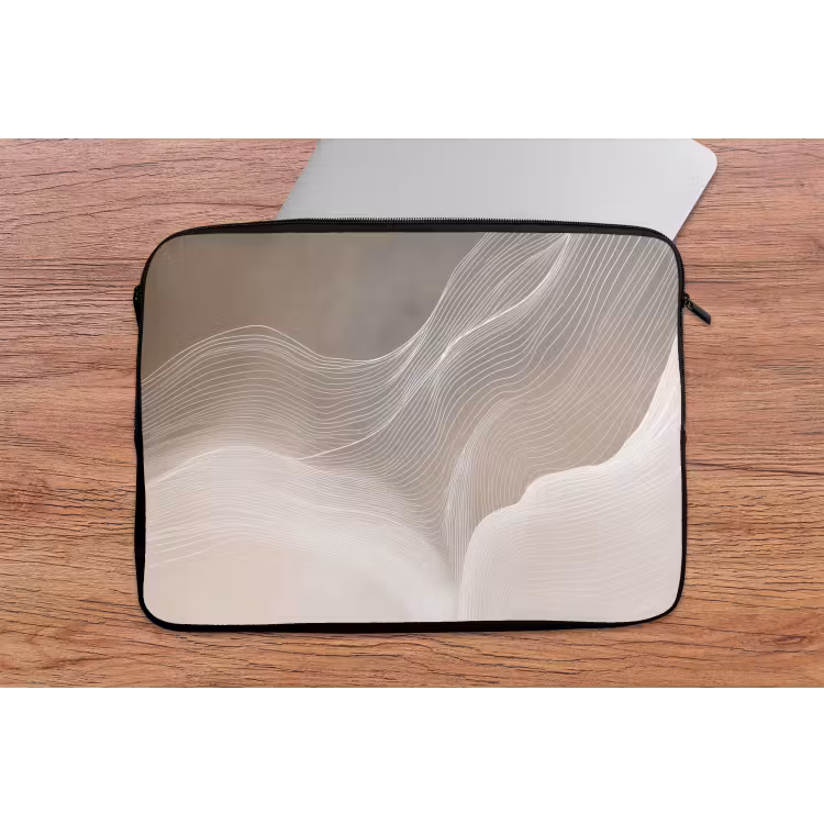 Golvende lijnen - Luchtstromen - Harmonieus laptophoes neopreen klein -tafel