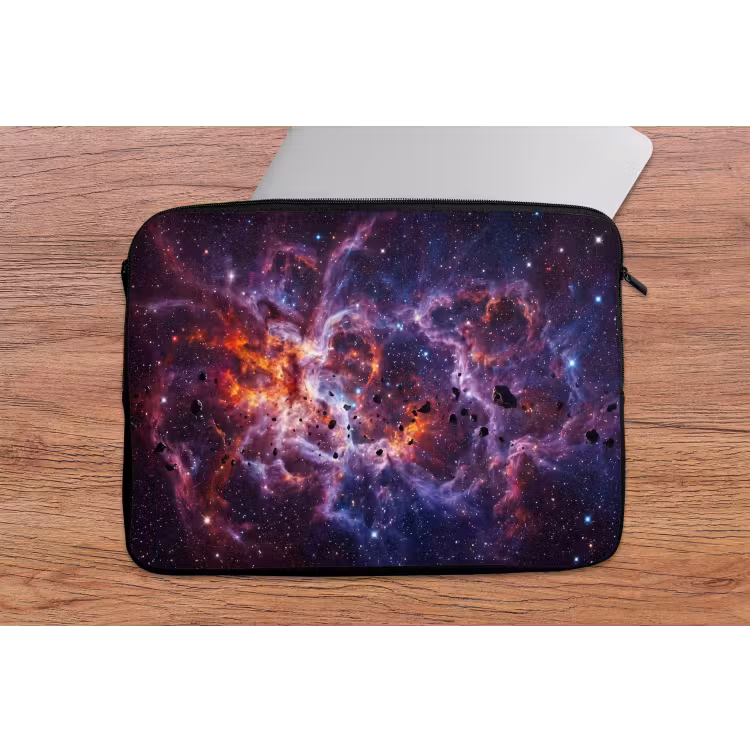 Space - Stars - Abstract - Colorful laptophoes neopreen klein -tafel