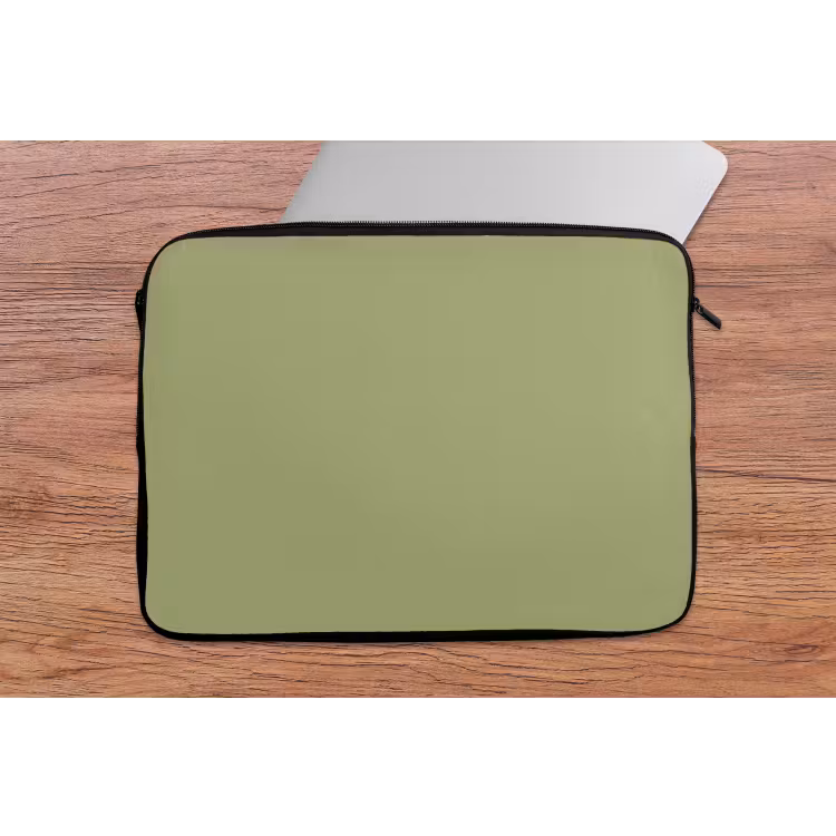 Whispering - Sage - Groen laptophoes neopreen klein 279 -tafel