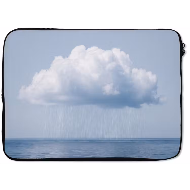 Laptop hülle - Wolke – Regen – Natur - Wolk - Regen - Natuur laptophoes neopreen klein