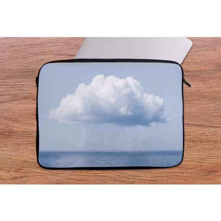 Laptop hülle - Wolke – Regen – Natur - Wolk - Regen - Natuur laptophoes neopreen klein