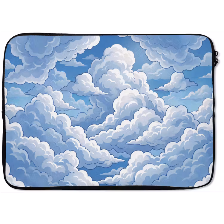 Wolken - Hemel - Abstract - Wit laptophoes neopreen klein -zkaufland3dotto