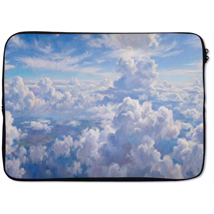 Wolken - Lucht - Natuur - Abstract - Blauw laptophoes neopreen klein -zkaufland3dotto