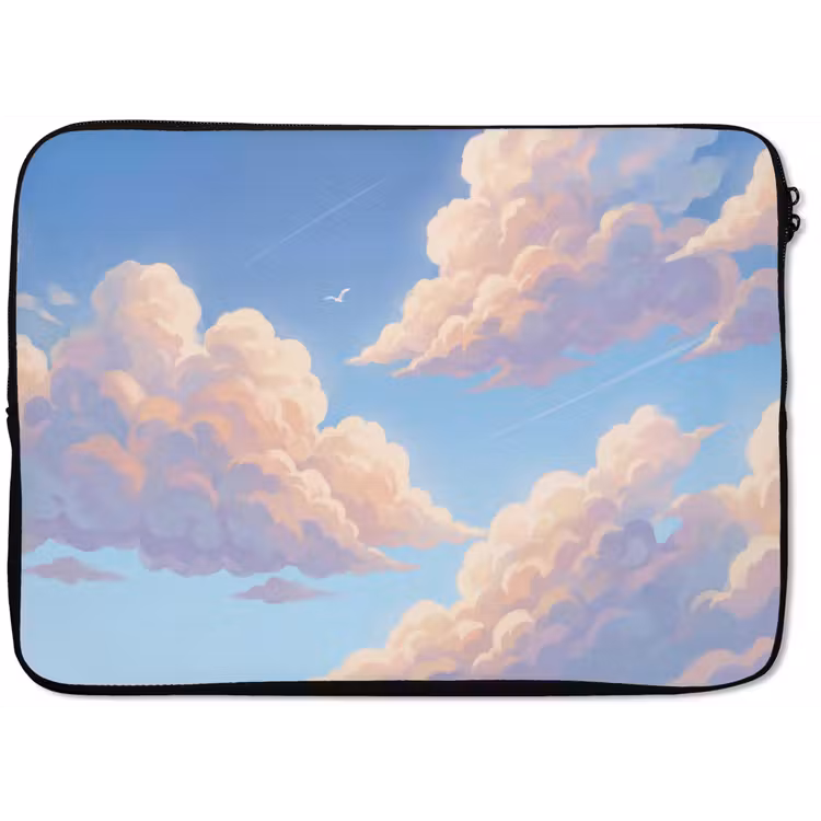 Wolken - Lucht - Natuur - Blauw laptophoes neopreen klein -zkaufland3dotto