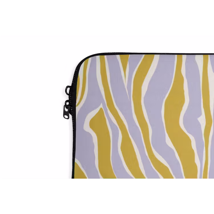 Zebra - Modern - Meerkleurig laptophoes neopreen klein 279 -detail
