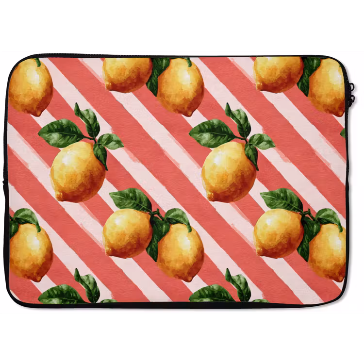 Citroen - Geïllustreerd - Oranje laptophoes neopreen klein 279 -zkaufland3dotto