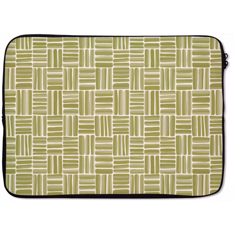 Vlecht - Patroon - Groen laptophoes neopreen klein 279 -zkaufland3dotto